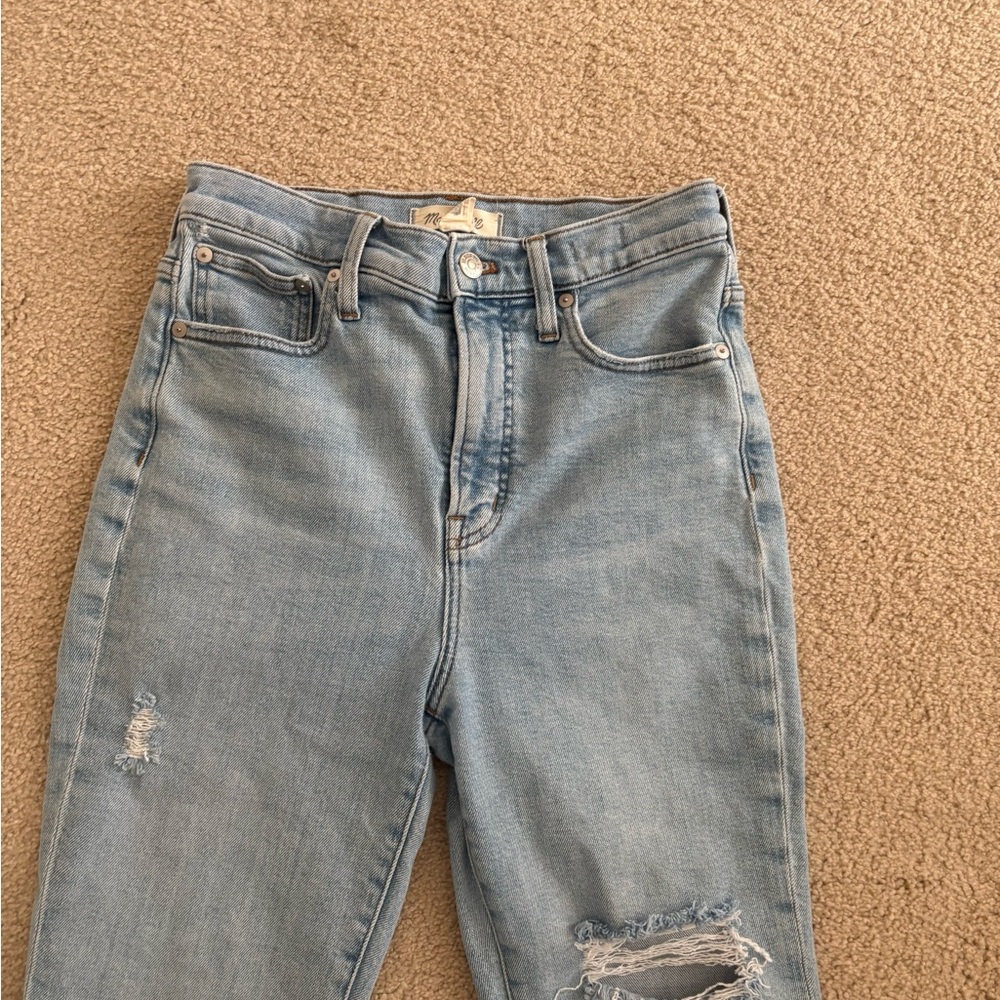 Light Blue Distressed Women's Jeans